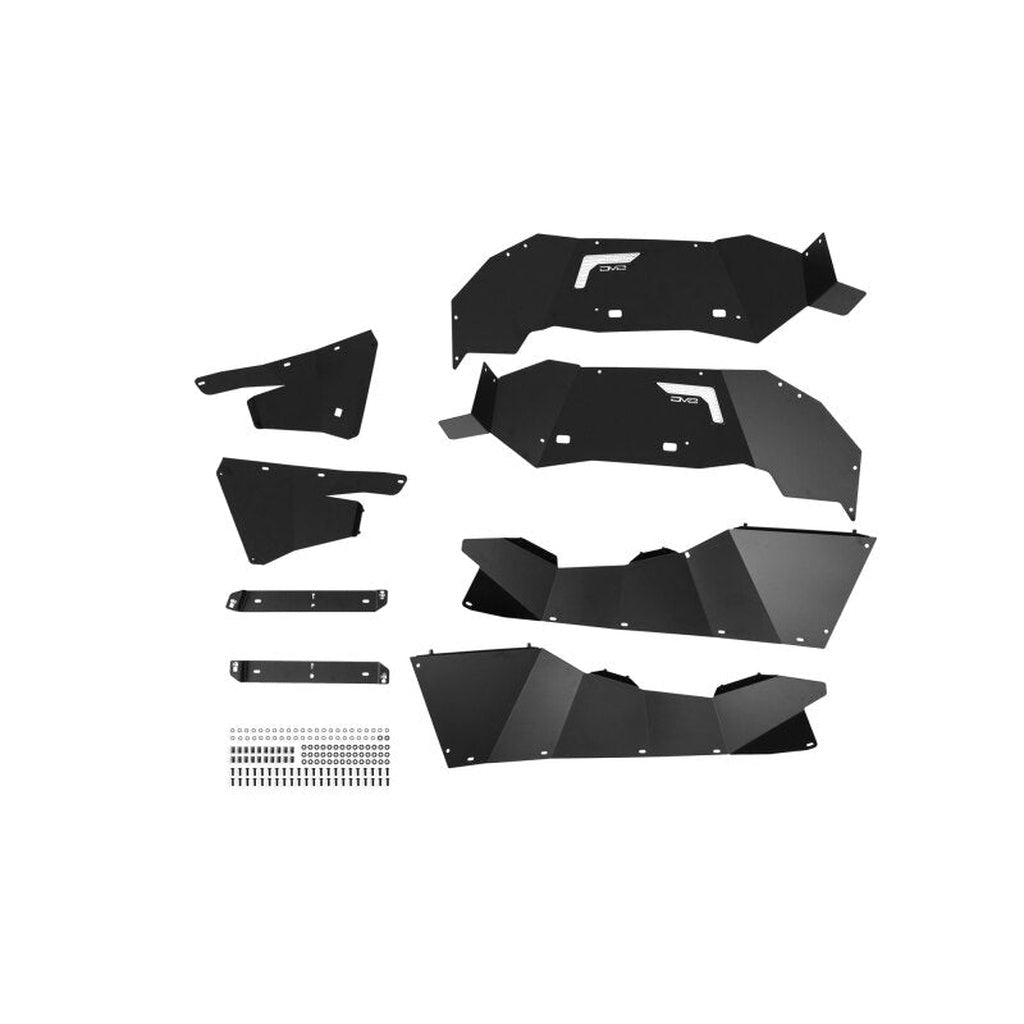 DV8 Offroad Rear Aluminum Inner Fenders - Black | 2022-2025 Ford Bronco Raptor - Stateside Performance - Wheel Well Liners - DV8 Offroad - DV8 Offroad Rear Aluminum Inner Fenders - Black | 2022-2025 Ford Bronco Raptor