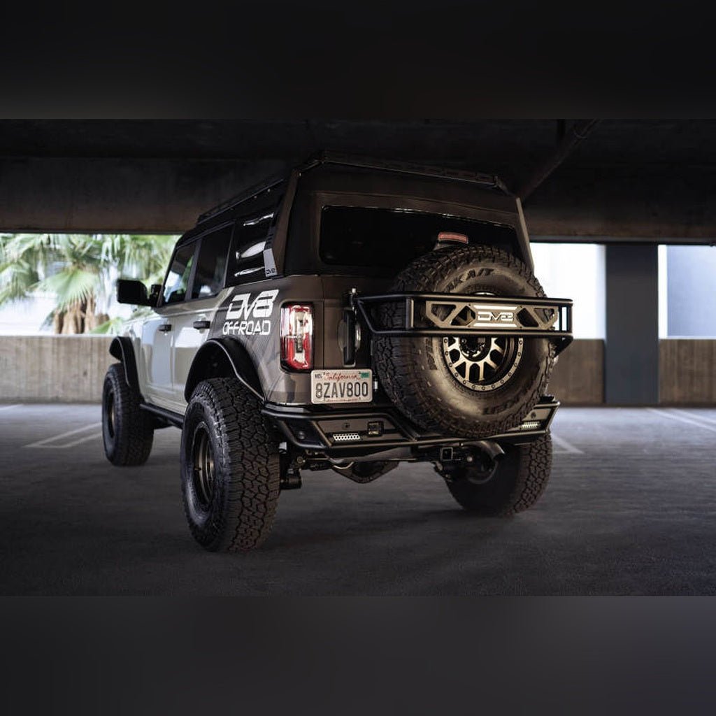 DV8 Offroad Rear License Plate Relocation Bracket | 2021 - 2026 Ford Bronco - Stateside Performance - License Plate Relocation - DV8 Offroad - DV8 Offroad Rear License Plate Relocation Bracket | 2021 - 2026 Ford Bronco
