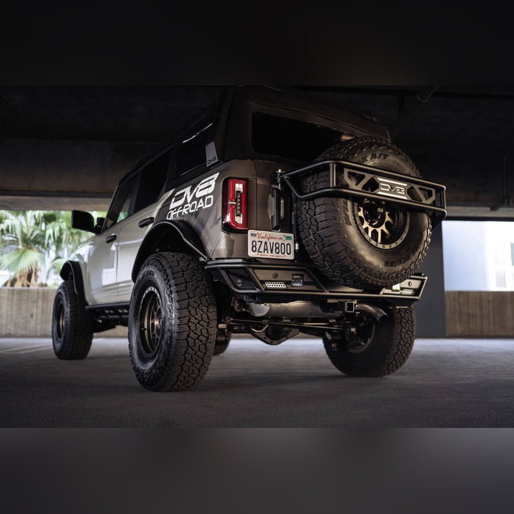 DV8 Offroad Rear License Plate Relocation Bracket | 2021 - 2026 Ford Bronco - Stateside Performance - License Plate Relocation - DV8 Offroad - DV8 Offroad Rear License Plate Relocation Bracket | 2021 - 2026 Ford Bronco