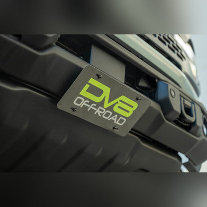 DV8 Offroad Slanted Front License Plate Mount | 2021 - 2026 Ford Bronco - Stateside Performance - Uncategorized - DV8 Offroad - DV8 Offroad Slanted Front License Plate Mount | 2021 - 2026 Ford Bronco