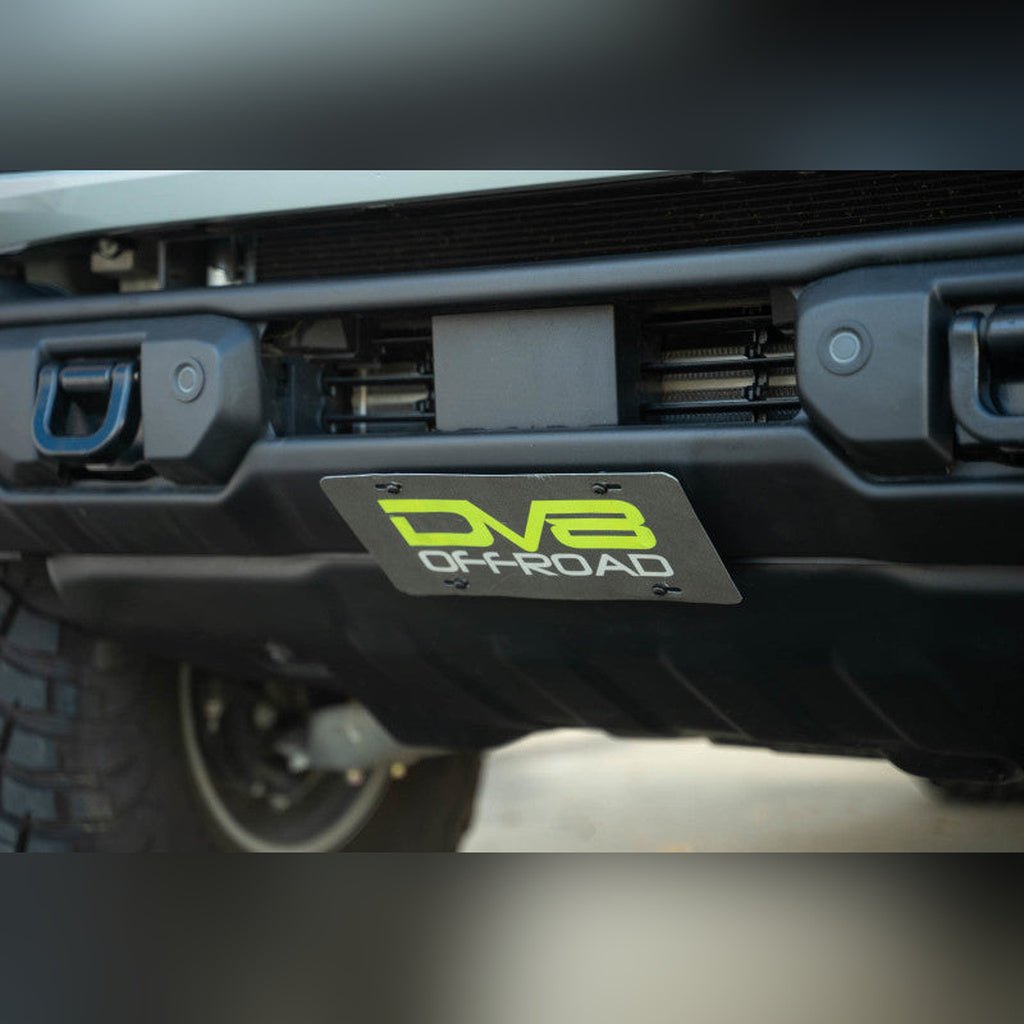 DV8 Offroad Slanted Front License Plate Mount | 2021 - 2026 Ford Bronco - Stateside Performance - Uncategorized - DV8 Offroad - DV8 Offroad Slanted Front License Plate Mount | 2021 - 2026 Ford Bronco