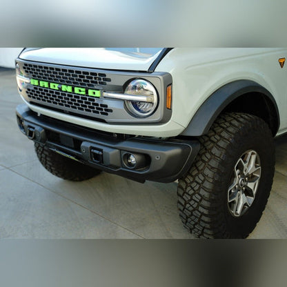 DV8 Offroad Slanted Front License Plate Mount | 2021 - 2026 Ford Bronco - Stateside Performance - Uncategorized - DV8 Offroad - DV8 Offroad Slanted Front License Plate Mount | 2021 - 2026 Ford Bronco