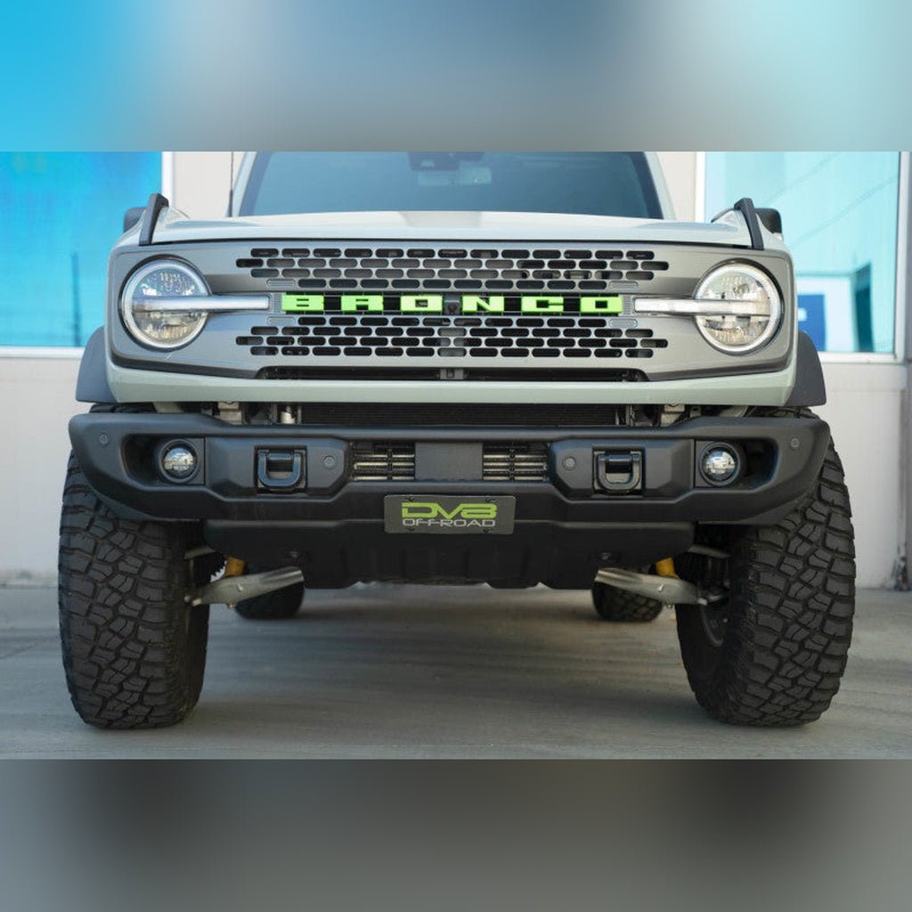 DV8 Offroad Slanted Front License Plate Mount | 2021 - 2026 Ford Bronco - Stateside Performance - Uncategorized - DV8 Offroad - DV8 Offroad Slanted Front License Plate Mount | 2021 - 2026 Ford Bronco