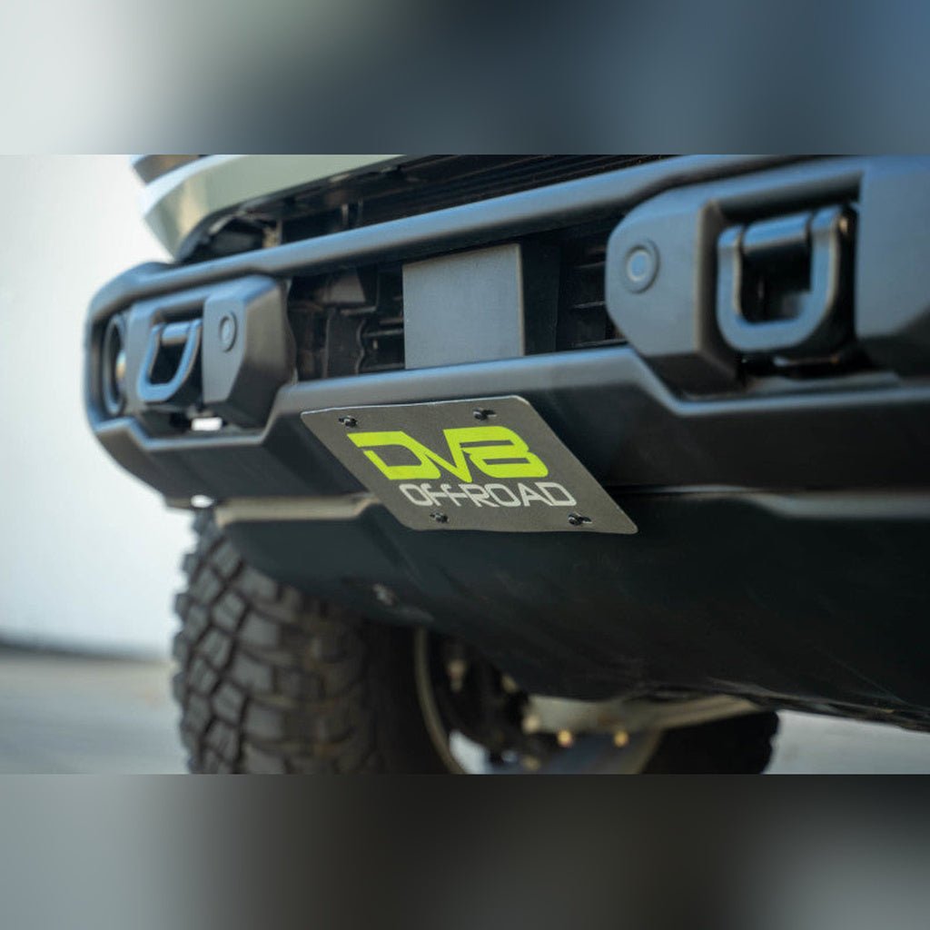DV8 Offroad Slanted Front License Plate Mount | 2021 - 2026 Ford Bronco - Stateside Performance - Uncategorized - DV8 Offroad - DV8 Offroad Slanted Front License Plate Mount | 2021 - 2026 Ford Bronco