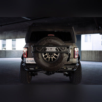 DV8 Offroad Spare Tire Guard & Accessory Mount | 2021 - 2025 Ford Bronco - Stateside Performance - Hitch Receivers - DV8 Offroad - DV8 Offroad Spare Tire Guard & Accessory Mount | 2021 - 2025 Ford Bronco
