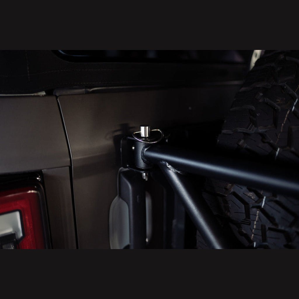 DV8 Offroad Spare Tire Guard & Accessory Mount | 2021 - 2025 Ford Bronco - Stateside Performance - Hitch Receivers - DV8 Offroad - DV8 Offroad Spare Tire Guard & Accessory Mount | 2021 - 2025 Ford Bronco