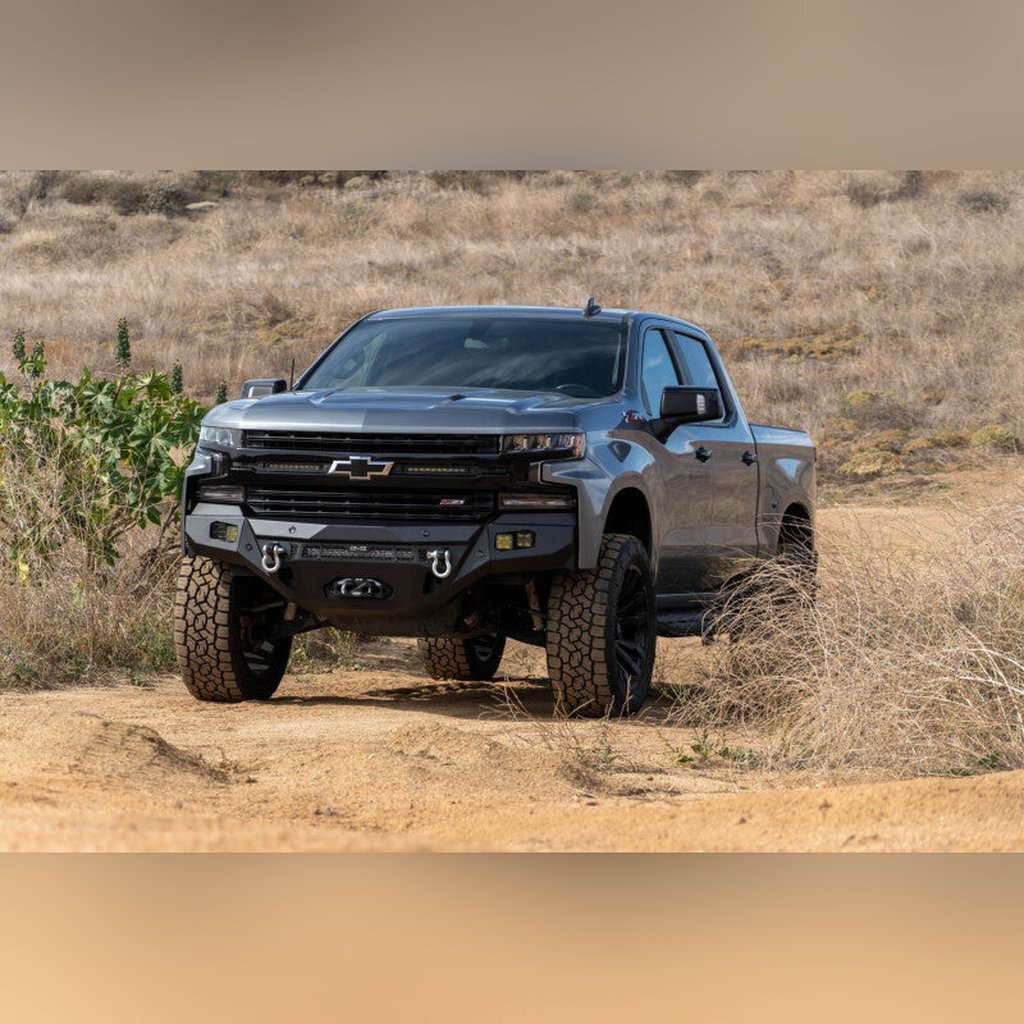 DV8 Offroad SPEC Series Front Bumper | 2019 - 2021 Chevy Silverado 1500 - Stateside Performance - Bumpers - Steel - DV8 Offroad - DV8 Offroad SPEC Series Front Bumper | 2019 - 2021 Chevy Silverado 1500
