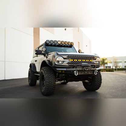 DV8 Offroad Spec Series Front Bumper | 2021 - 2026 Ford Bronco - Stateside Performance - Bumpers - Steel - DV8 Offroad - DV8 Offroad Spec Series Front Bumper | 2021 - 2026 Ford Bronco