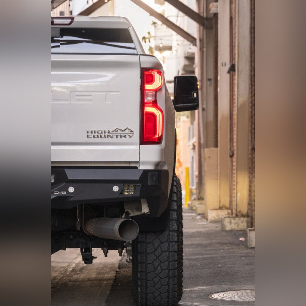 DV8 Offroad Spec Series Rear Bumper | 2020 - 2023 Chevy Silverado 2500HD - Stateside Performance - Bumpers - Steel - DV8 Offroad - DV8 Offroad Spec Series Rear Bumper | 2020 - 2023 Chevy Silverado 2500HD