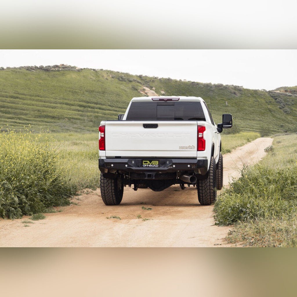 DV8 Offroad Spec Series Rear Bumper | 2020 - 2023 Chevy Silverado 2500HD - Stateside Performance - Bumpers - Steel - DV8 Offroad - DV8 Offroad Spec Series Rear Bumper | 2020 - 2023 Chevy Silverado 2500HD