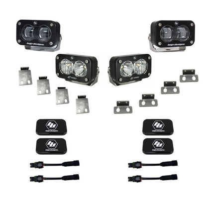 Baja Designs S2 SAE Pro LED Fog Pocket Light Kit | 2021-2025 Ford F150 Raptor