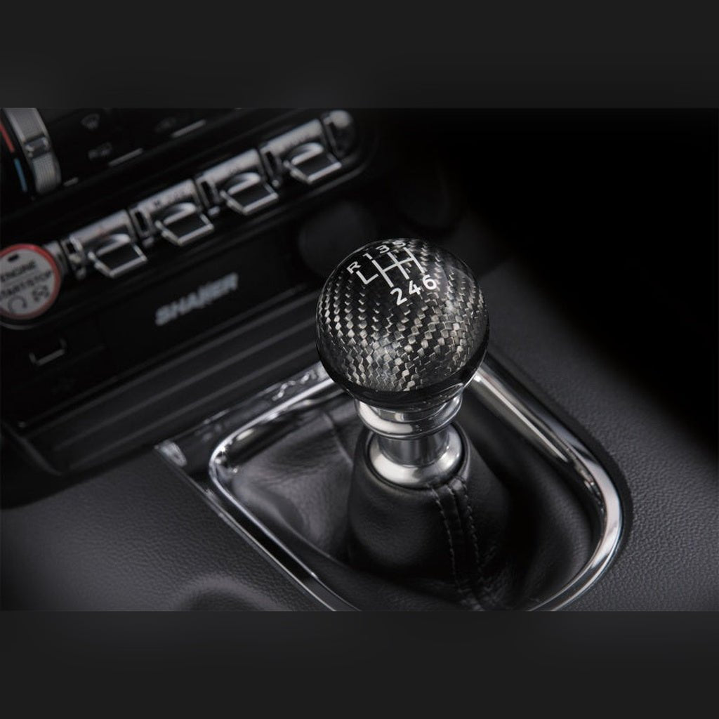 Ford Racing Carbon Fiber 6-Speed Shift Knob | 2018-2023 Ford Mustang - Stateside Performance - Shift Knobs - Ford Racing - Ford Racing Carbon Fiber 6-Speed Shift Knob | 2018-2023 Ford Mustang