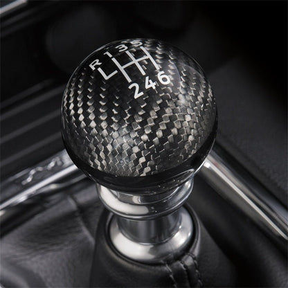 Ford Racing Carbon Fiber 6-Speed Shift Knob | 2018-2023 Ford Mustang - Stateside Performance - Shift Knobs - Ford Racing - Ford Racing Carbon Fiber 6-Speed Shift Knob | 2018-2023 Ford Mustang