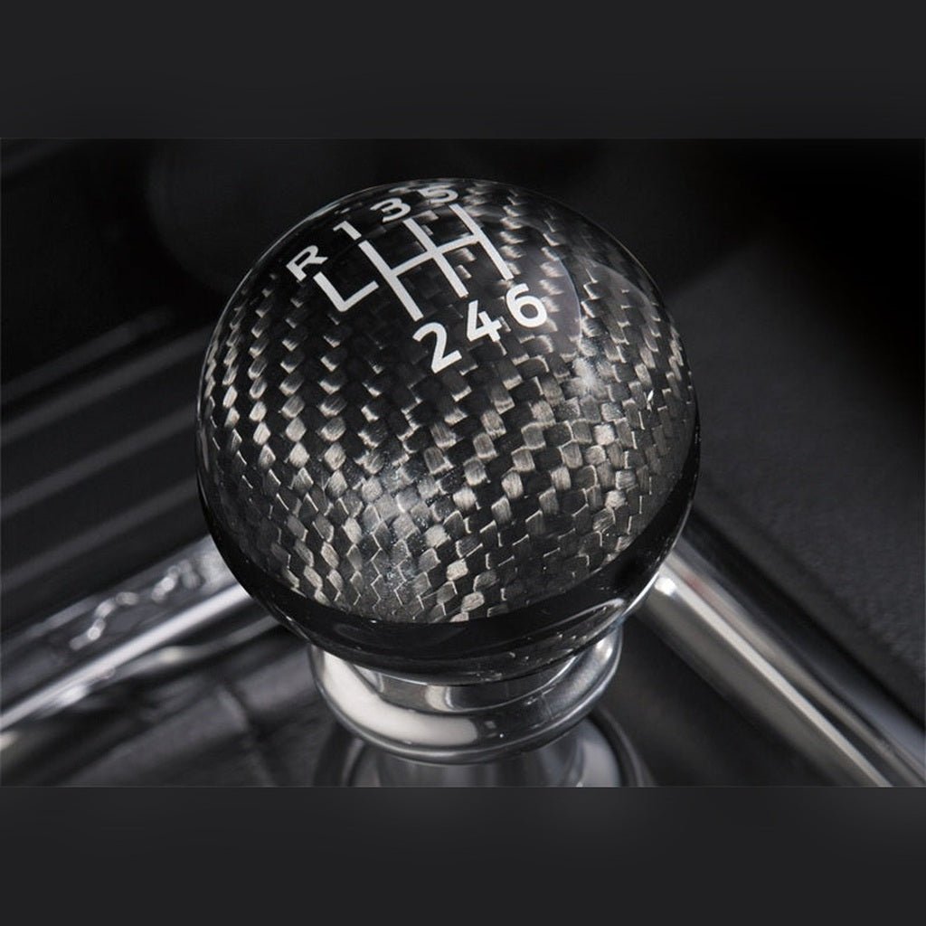 Ford Racing Carbon Fiber 6-Speed Shift Knob | 2024-2025 Ford Mustang - Stateside Performance - Shift Knobs - Ford Racing - Ford Racing Carbon Fiber 6-Speed Shift Knob | 2024-2025 Ford Mustang