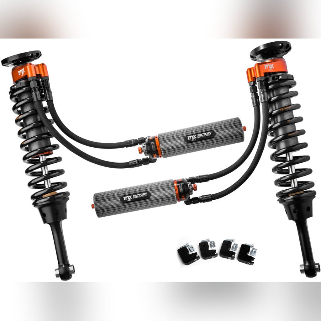 Fox Ford Raptor 3.0 Factory Series 7.9in Int. Bypass Remote Res. Front Coilover Set DSC Adj. - Blk - Stateside Performance - Coilovers - FOX - Fox Ford Raptor 3.0 Factory Series 7.9in Int. Bypass Remote Res. Front Coilover Set DSC Adj. - Blk