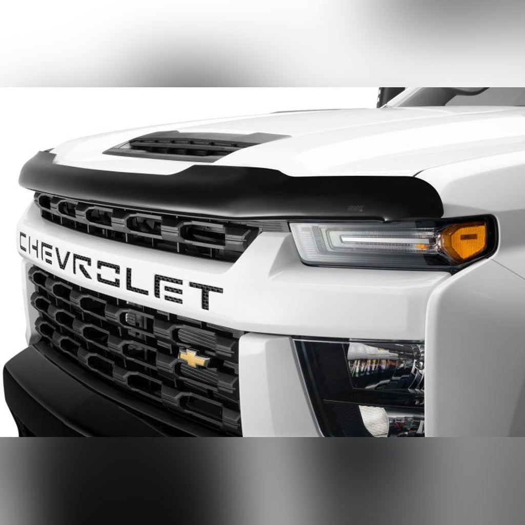 Husky Liners Aeroskin Hood Shield - Smoke | 2019-2026 Chevy Silverado 1500 - Stateside Performance - Hood Deflectors - Husky Liners - Husky Liners Aeroskin Hood Shield - Smoke | 2019-2026 Chevy Silverado 1500