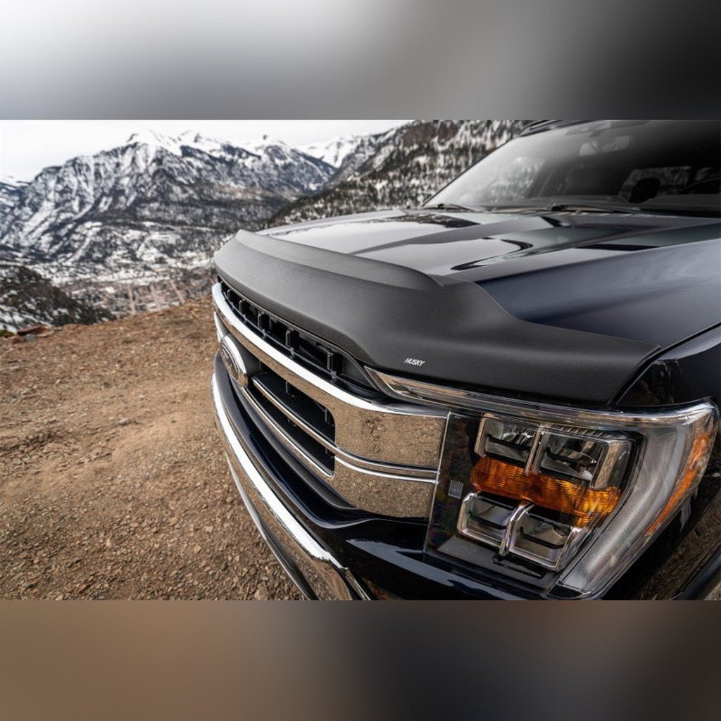 Husky Liners Aeroskin II Bug Shield - Textured Black | 2021-2026 Ford F150 - Stateside Performance - Hood Deflectors - Husky Liners - Husky Liners Aeroskin II Bug Shield - Textured Black | 2021-2026 Ford F150