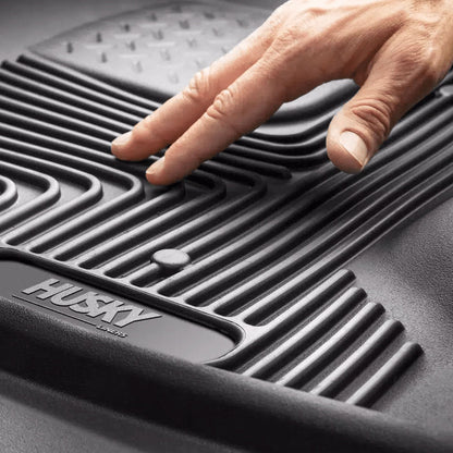 Husky Liners Cab X - Act Contour Front & 2nd Row Seat Floor Liners - Black | 2021 - 2025 Ford F150 - Stateside Performance - Floor Mats/Liners - Husky Liners - Husky Liners Cab X - Act Contour Front & 2nd Row Seat Floor Liners - Black | 2021 - 2025 Ford F150