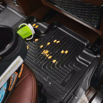 Husky Liners Cab X - Act Contour Front & 2nd Row Seat Floor Liners - Black | 2021 - 2025 Ford F150 - Stateside Performance - Floor Mats/Liners - Husky Liners - Husky Liners Cab X - Act Contour Front & 2nd Row Seat Floor Liners - Black | 2021 - 2025 Ford F150