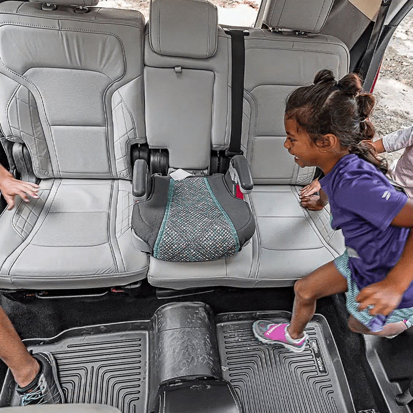 Husky Liners Cab X - Act Contour Front & 2nd Row Seat Floor Liners - Black | 2021 - 2025 Ford F150 - Stateside Performance - Floor Mats/Liners - Husky Liners - Husky Liners Cab X - Act Contour Front & 2nd Row Seat Floor Liners - Black | 2021 - 2025 Ford F150
