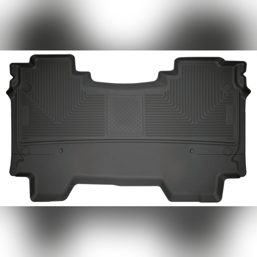 Husky Liners WeatherBeater 2nd Row Floor Liners - Black, Crew Cab w/o Factory Storage Box | 2021-2024 Ram 1500 TRX - Stateside Performance - Floor Mats - Rubber - Husky Liners - Husky Liners WeatherBeater 2nd Row Floor Liners - Black, Crew Cab w/o Factory Storage Box | 2021-2024 Ram 1500 TRX