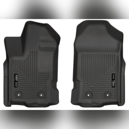 Husky Liners WeatherBeater Floor Liners SuperCrew & SuperCab - Black | 2019-2023 Ford Ranger - Stateside Performance - Floor Mats - Rubber - Husky Liners - Husky Liners WeatherBeater Floor Liners SuperCrew & SuperCab - Black | 2019-2023 Ford Ranger