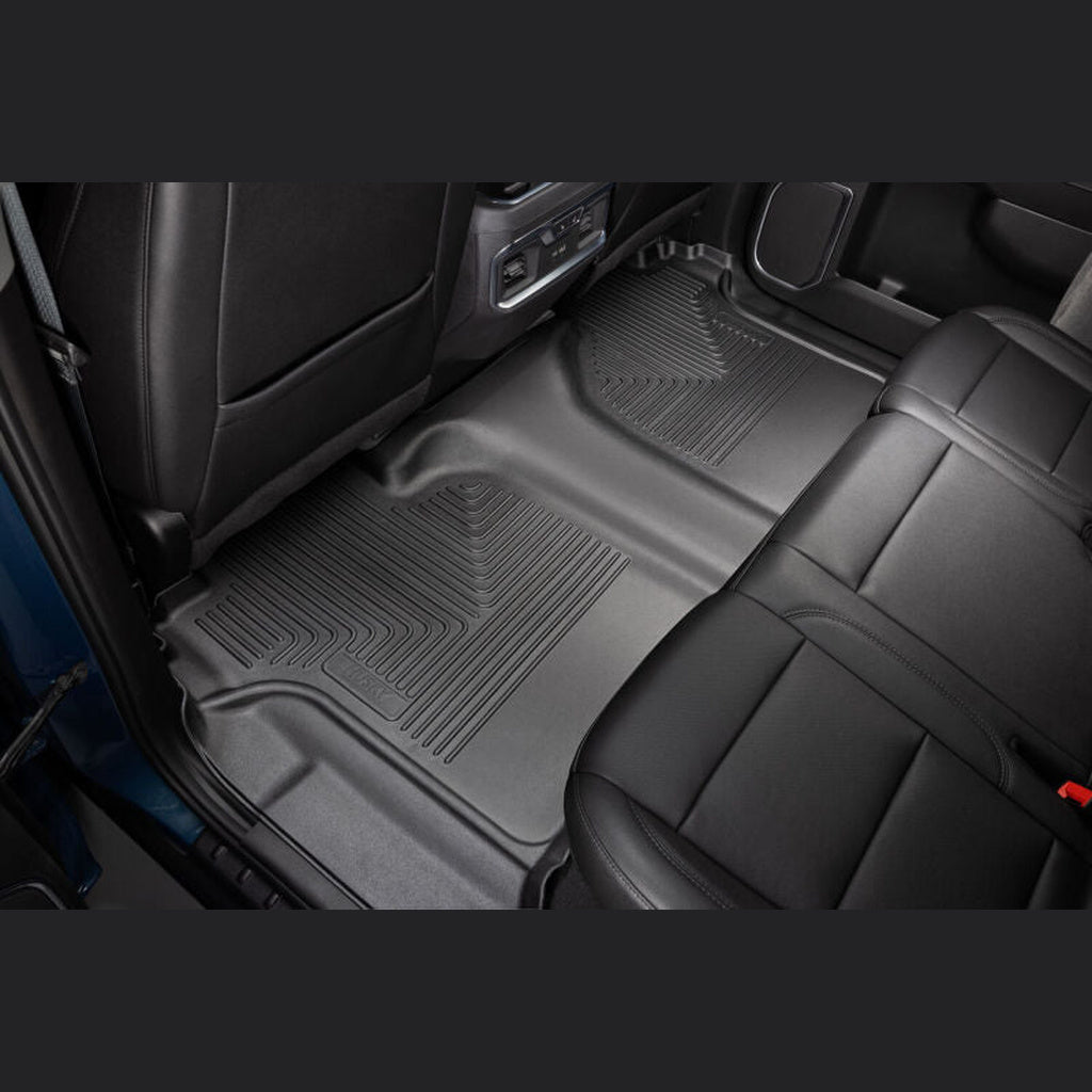 Husky Liners WeatherBeater Front & 2nd Seat Floor Liners - Black | 2020-2026 Chevy Silverado 3500HD - Stateside Performance - Floor Mats - Rubber - Husky Liners - Husky Liners WeatherBeater Front & 2nd Seat Floor Liners - Black | 2020-2026 Chevy Silverado 3500HD