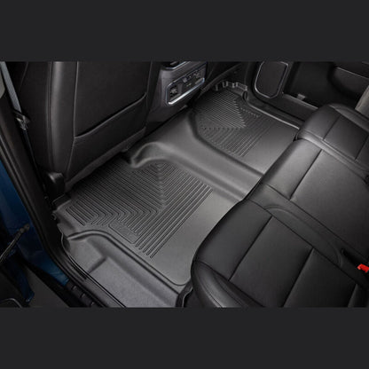 Husky Liners WeatherBeater Front & 2nd Seat Floor Liners - Black | 2020-2026 Chevy Silverado 3500HD - Stateside Performance - Floor Mats - Rubber - Husky Liners - Husky Liners WeatherBeater Front & 2nd Seat Floor Liners - Black | 2020-2026 Chevy Silverado 3500HD
