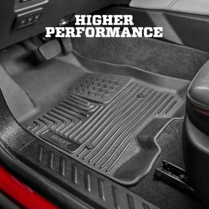 Husky Liners Weatherbeater Front & 2nd Seat Floor Liners - Black, Crew Cab | 2019-2024 Ram 1500 - Stateside Performance - Floor Mats - Rubber - Husky Liners - Husky Liners Weatherbeater Front & 2nd Seat Floor Liners - Black, Crew Cab | 2019-2024 Ram 1500