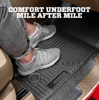 Husky Liners Weatherbeater Front & 2nd Seat Floor Liners - Black, Crew Cab | 2019-2024 Ram 1500 - Stateside Performance - Floor Mats - Rubber - Husky Liners - Husky Liners Weatherbeater Front & 2nd Seat Floor Liners - Black, Crew Cab | 2019-2024 Ram 1500