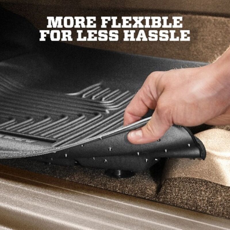 Husky Liners Weatherbeater Front & 2nd Seat Floor Liners - Black, Crew Cab | 2019-2024 Ram 1500 - Stateside Performance - Floor Mats - Rubber - Husky Liners - Husky Liners Weatherbeater Front & 2nd Seat Floor Liners - Black, Crew Cab | 2019-2024 Ram 1500