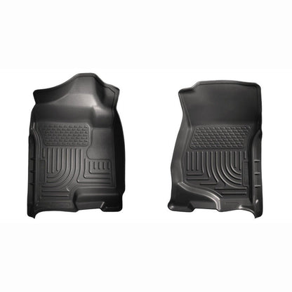 Husky Liners Weatherbeater Front Floor Liners - Black | 2007-2014 Chevy Silverado 2500HD - Stateside Performance - Floor Mats - Rubber - Husky Liners - Husky Liners Weatherbeater Front Floor Liners - Black | 2007-2014 Chevy Silverado 2500HD