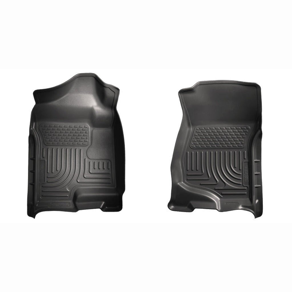 Husky Liners Weatherbeater Front Floor Liners - Black | 2007-2014 Chevy Silverado 3500HD - Stateside Performance - Floor Mats - Rubber - Husky Liners - Husky Liners Weatherbeater Front Floor Liners - Black | 2007-2014 Chevy Silverado 3500HD