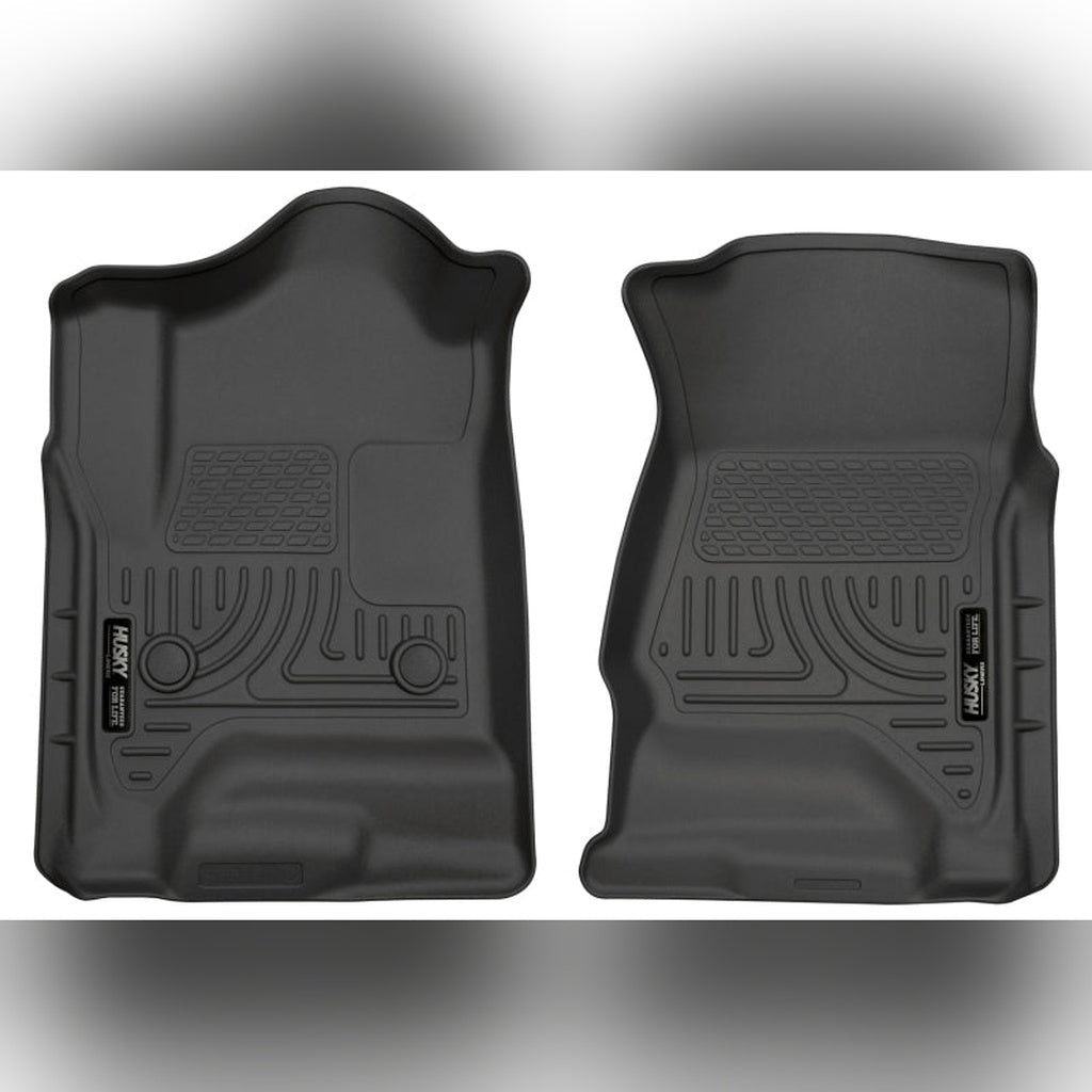 Husky Liners WeatherBeater Front Floor Liners - Black | 2015-2019 Chevy Silverado 2500HD - Stateside Performance - Floor Mats - Rubber - Husky Liners - Husky Liners WeatherBeater Front Floor Liners - Black | 2015-2019 Chevy Silverado 2500HD