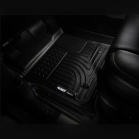 Husky Liners WeatherBeater Front Floor Liners - Black | 2015-2019 Chevy Silverado 3500HD - Stateside Performance - Floor Mats - Rubber - Husky Liners - Husky Liners WeatherBeater Front Floor Liners - Black | 2015-2019 Chevy Silverado 3500HD