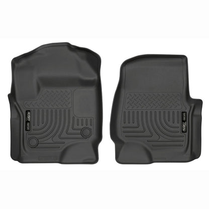 Husky Liners WeatherBeater Front Floor Liners - Black | 2017-2022 Ford F350 Super Duty - Stateside Performance - Floor Mats - Rubber - Husky Liners - Husky Liners WeatherBeater Front Floor Liners - Black | 2017-2022 Ford F350 Super Duty