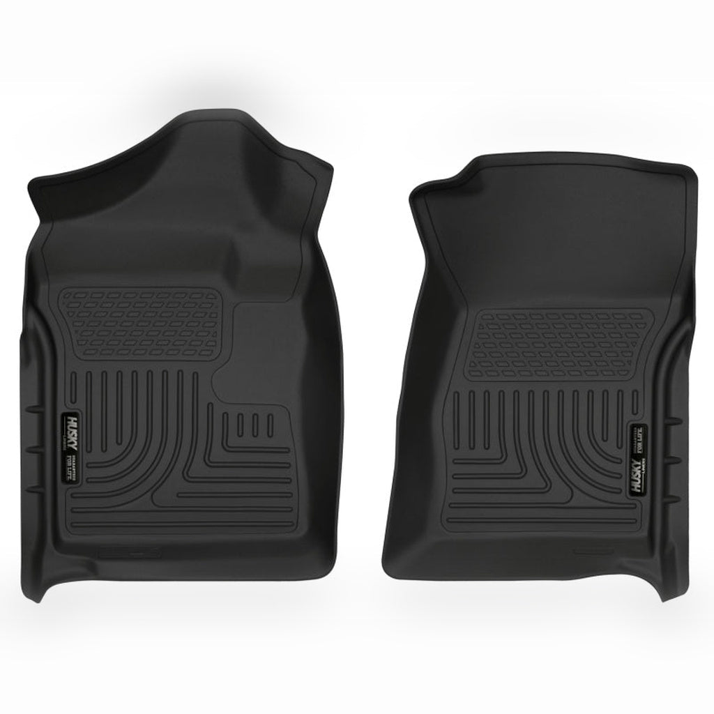 Husky Liners WeatherBeater Front Floor Liners - Regular Cab, Black | 2007-2014 Chevy Silverado 2500HD - Stateside Performance - Floor Mats - Rubber - Husky Liners - Husky Liners WeatherBeater Front Floor Liners - Regular Cab, Black | 2007-2014 Chevy Silverado 2500HD