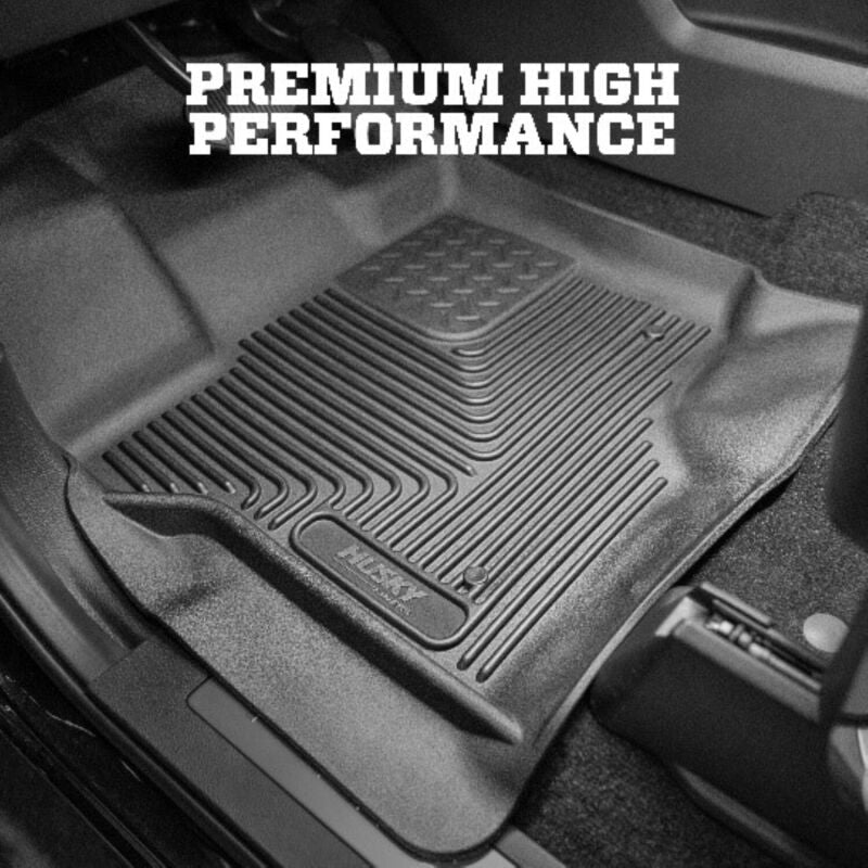 Husky Liners X - Act Contour 2nd Seat Floor Liners - Black | 2015 - 2020 Ford F150 - Stateside Performance - Floor Mats - Rubber - Husky Liners - Husky Liners X - Act Contour 2nd Seat Floor Liners - Black | 2015 - 2020 Ford F150