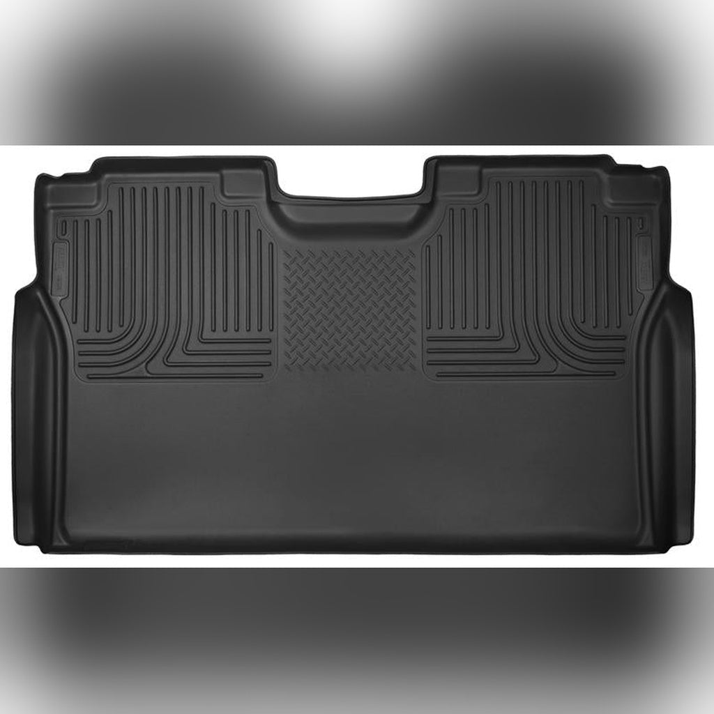 Husky Liners X-Act Contour 2nd Seat Floor Liners - Black | 2023-2026 Ford F250 Super Duty - Stateside Performance - Floor Mats - Rubber - Husky Liners - Husky Liners X-Act Contour 2nd Seat Floor Liners - Black | 2023-2026 Ford F250 Super Duty
