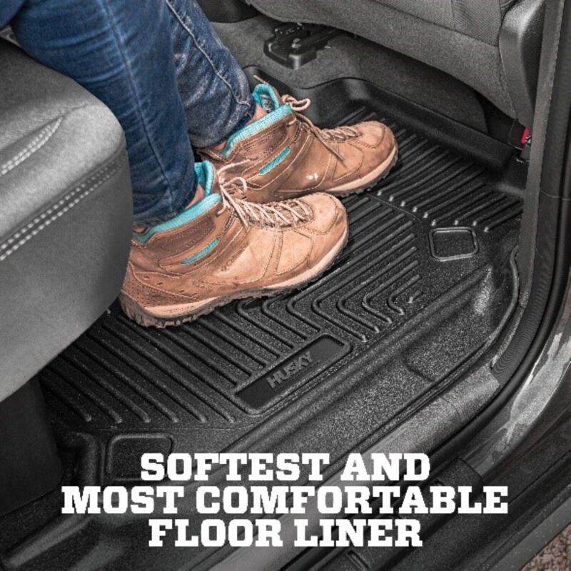 Husky Liners X - Act Contour Front Floor Liners - Black | 2015 - 2020 Ford F - 150 - Stateside Performance - Floor Mats - Rubber - Husky Liners - Husky Liners X - Act Contour Front Floor Liners - Black | 2015 - 2020 Ford F - 150