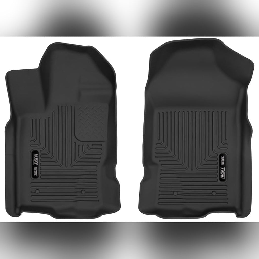 Husky Liners X - act Contour Front Floor Liners - Black | 2019 - 2023 Ford Ranger - Stateside Performance - Floor Mats - Rubber - Husky Liners - Husky Liners X - act Contour Front Floor Liners - Black | 2019 - 2023 Ford Ranger