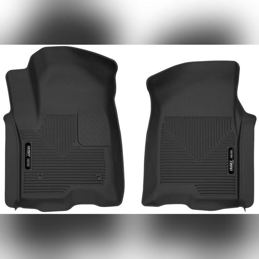 Husky Liners X-Act Contour Front Floor Liners - Black | 2020-2026 Chevy Silverado 3500HD - Stateside Performance - Floor Mats - Rubber - Husky Liners - Husky Liners X-Act Contour Front Floor Liners - Black | 2020-2026 Chevy Silverado 3500HD