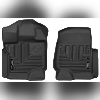 Husky Liners X-Act Contour Front Floor Liners - Black | 2022-2024 Ford F-150 Lightning - Stateside Performance - Floor Mats - Rubber - Husky Liners - Husky Liners X-Act Contour Front Floor Liners - Black | 2022-2024 Ford F-150 Lightning