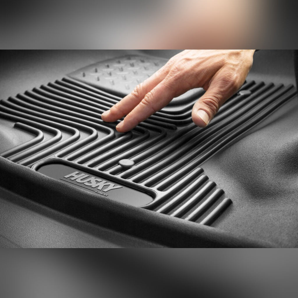 Husky Liners X-Act Contour Front Floor Liners - Black | 2023 Ford F-250 Super Duty - Stateside Performance - Floor Mats - Rubber - Husky Liners - Husky Liners X-Act Contour Front Floor Liners - Black | 2023 Ford F-250 Super Duty