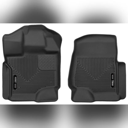 Husky Liners X-Act Contour Front Floor Liners - Black | 2023 Ford F-250 Super Duty - Stateside Performance - Floor Mats - Rubber - Husky Liners - Husky Liners X-Act Contour Front Floor Liners - Black | 2023 Ford F-250 Super Duty
