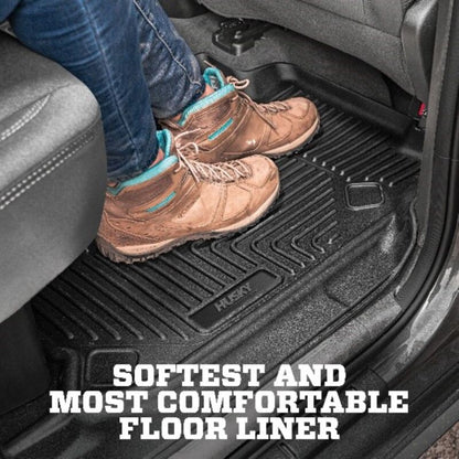 Husky Liners X - Act Contour Front & Second Row Floor Liners - Black | 2021 - 2025 Ford F150 - Stateside Performance - Floor Mats - Rubber - Husky Liners - Husky Liners X - Act Contour Front & Second Row Floor Liners - Black | 2021 - 2025 Ford F150