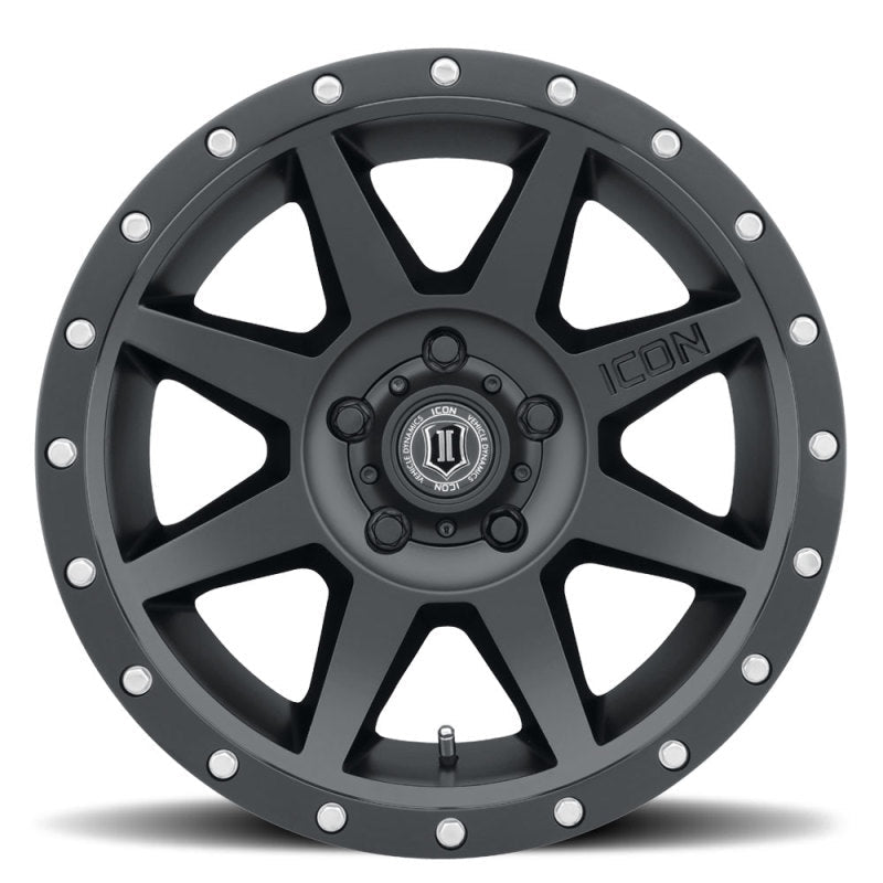 ICON Rebound Cast Wheel - 17x8.5 5x5.5 0mm Offset 4.75in BS Satin Black | 2019-2024 Ram 1500 Classic - Stateside Performance - Wheels - Cast - ICON - ICON Rebound Cast Wheel - 17x8.5 5x5.5 0mm Offset 4.75in BS Satin Black | 2019-2024 Ram 1500 Classic