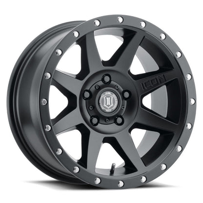 ICON Rebound Cast Wheel - 17x8.5 5x5.5 0mm Offset 4.75in BS Satin Black | 2019-2024 Ram 1500 Classic - Stateside Performance - Wheels - Cast - ICON - ICON Rebound Cast Wheel - 17x8.5 5x5.5 0mm Offset 4.75in BS Satin Black | 2019-2024 Ram 1500 Classic