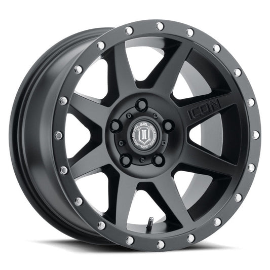 ICON Rebound Cast Wheel - 17x8.5 5x5.5 0mm Offset 4.75in BS Satin Black | 2019-2024 Ram 1500 Classic - Stateside Performance - Wheels - Cast - ICON - ICON Rebound Cast Wheel - 17x8.5 5x5.5 0mm Offset 4.75in BS Satin Black | 2019-2024 Ram 1500 Classic