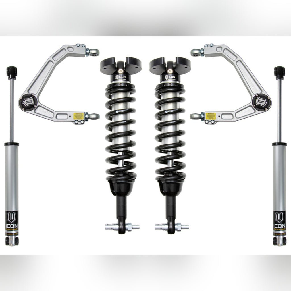 ICON Stage 2 Adjustable Suspension System - 1.5-3.5 in Lift w/ Billet UCA | 2019-2023 GMC Sierra 1500 - Stateside Performance - Coilovers - ICON - ICON Stage 2 Adjustable Suspension System - 1.5-3.5 in Lift w/ Billet UCA | 2019-2023 GMC Sierra 1500